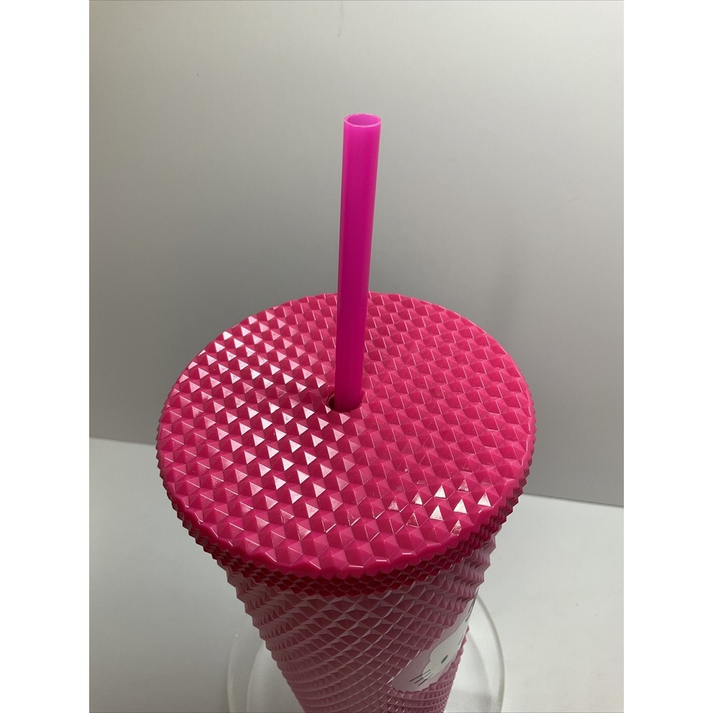 Sanrio‎ Hello Kitty 24 Oz. Studded 2023 Pink Cold Drink Tumbler - Picture 5 of 7